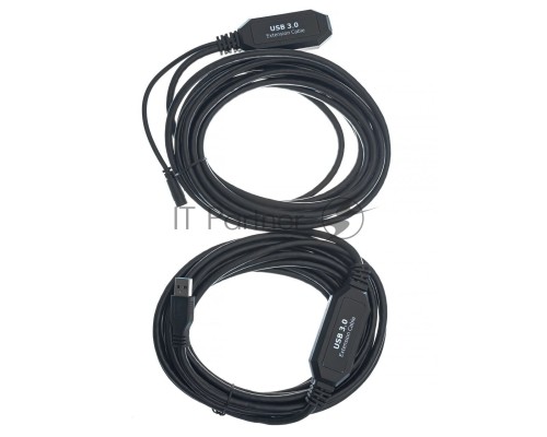 Кабель-адаптер USB3.0-repeater, удлинительный активный <Am-->Af> 10м VCOM <CU827>