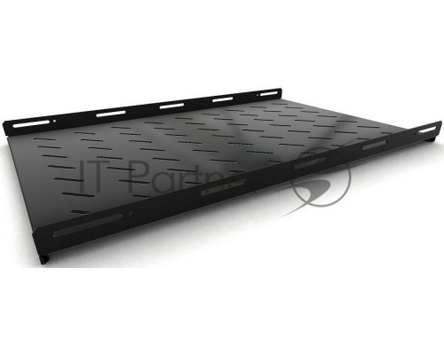 Hyperline TSH3L-850-RAL9004 Полка стационарная, глубина 850 мм, с боковым креплением, нагрузка до 20 кг, для шкафов серии TTB, TTR, TTC2, 485х850мм (ШхГ), цвет черный (RAL 9004)