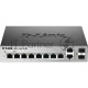 Коммутатор D-Link DGS-1100-10/ME/A2A Управляемый коммутатор 2-го уровня с 8 портами 10/100/1000Base-T и 2 комбо-портами 100/1000Base-T/SFP