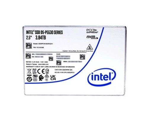 [накопитель] Intel SSD D5-P5530 Series (3.84TB, 2.5in PCIe 4.0 x4, TLC) SSDPF2KX038XZN1