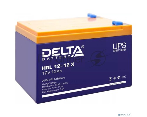 Батарея Delta HRL 12-12 X (12А\ч, 12В) свинцово- кислотный  аккумулятор