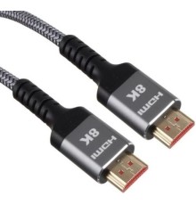 iOpen ACG859A-1.0 Кабель интерфейсный HDMI-HDMI 19M/M,ver. 2.1 8KX60Hz (Econom) оплетка 1m