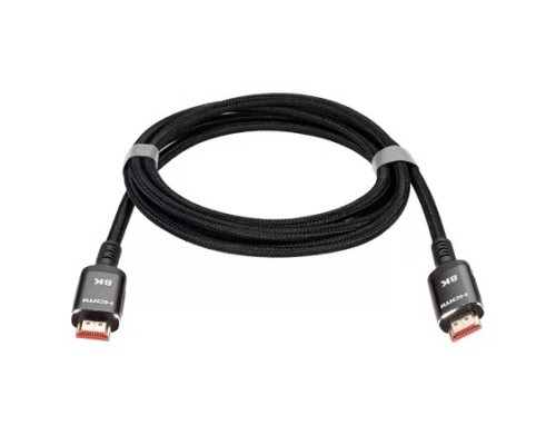 [кабели] iOpen ACG859B-2.0 Кабель интерфейсный HDMI-HDMI 19M/M,ver. 2.1 8KX60Hz (Econom) оплетка 2m iOpen