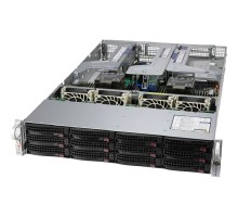 Supermicro SYS-620U-TNR (X12DPU-6,829U3TS-R1K22P-T, 2U, Dual Socket P+ (LGA-4189), Intel® C621A, 32xDIMM Slots 3200/2933/2666 ECC DDR4,12x 3.5