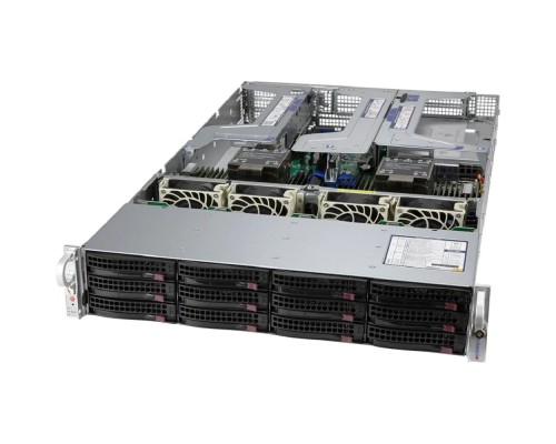 [Сервер] Supermicro SYS-620U-TNR (X12DPU-6,829U3TS-R1K22P-T, 2U, Dual Socket P+ (LGA-4189), Intel® C621A, 32xDIMM Slots 3200/2933/2666 ECC DDR4,12x 3.5