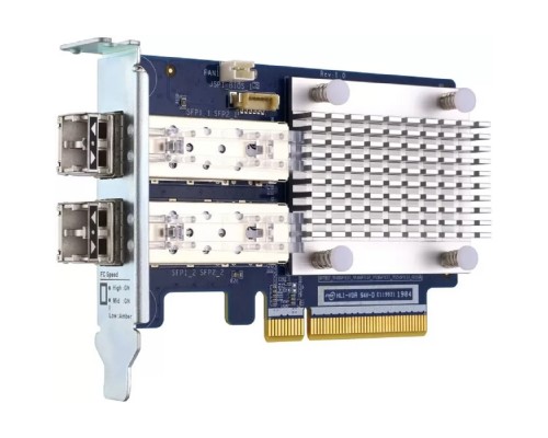 [Дисковый массив] Сетевая карта/ QNAP QXP-16G2FC Dual-port Fiber Channel adapter, 2 x 16 Gb / s SFP +, PCIe Gen3 x8. For QTS OS ONLY