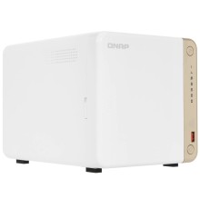 QNAP TS-462-4G Сетевое хранилище без дисков/ channel NAS 4 HDD trays, 2 x M.2 NVMe PCIe Gen 3 x1, 2-core Intel Celeron N4505 2.9 GHz, 4 GB RAM (1 x 2GB + RAM-2GDR4T0-SO-2400) up to 16 GB (2 x 8GB), 1x