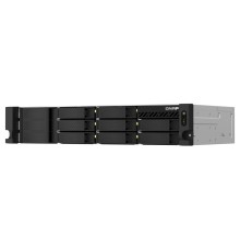 Сетевое хранилище без дисков/ SMB QNAP TS-873AeU-RP-4G NAS 8 HDD trays, 2x 2.5 GbE. 64-bit 4-core AMD V1500B 2,2 GHz, 4 GB. RAM (1*4 GB) up to 32GB (2*16 GB), 2 x M2 2280 (PCIe Gen3 x 1), 2xPSU W/o ra