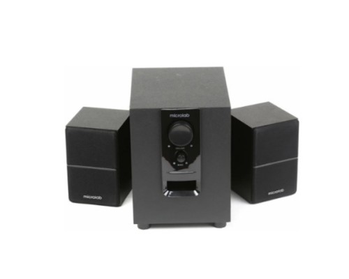 [Колонки] MICROLAB M-106 черный {10 Вт RMS, Распределение мощности 2,5 Вт х 2 +5 W, Нелинейные искажения 0,5% 1 В 1 кГц, Частотный диапазон 35-20 кГц, Соотношение сигнал/шум 75 дБ, Разделение каналов 45 дБ}