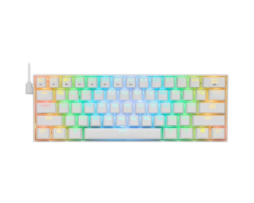[Клавиатура] Redragon Беспроводная клавиатура Draconic RU,RGB, bluetooth 5.0, White [77810]
