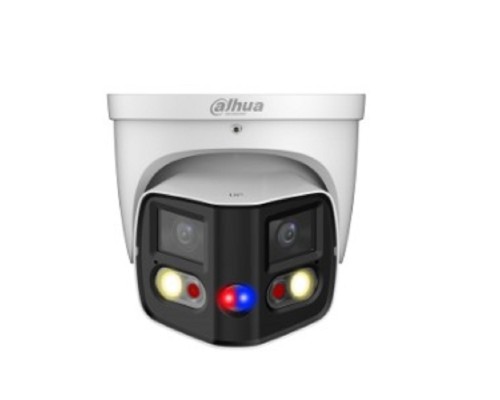 [Видеонаблюдение] DAHUA DH-IPC-PDW3849P-A180-E2-AS-PV-0280B Уличная купольная IP-видеокамера DUO с ИИ и активным сдерживанием 2x 4Мп, 1/2.7” CMOS, моторизованный объектив 2.8мм, видеоаналитика, ИК 25м, LED 20м