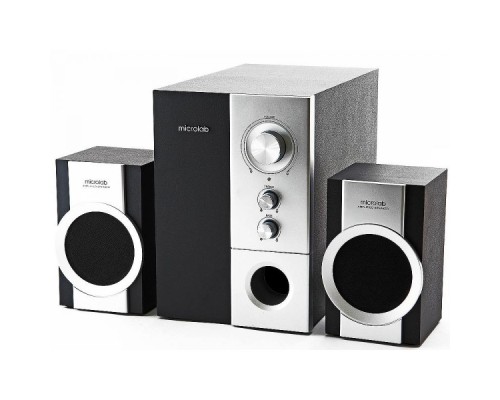 [Колонки] MICROLAB M-590 серебро {14 Вт RMS, Распределение мощности: 4 Вт x 2 + 6 Вт, Гармонические искажения: < 0,3% 1 Вт 1 кГц, Частотная характеристика: 35 Гц - 30 кГц, Соотношение сигнал/шум: > 70 дБ}
