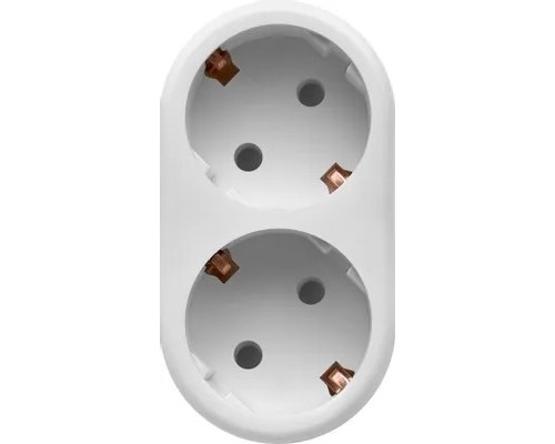 [Сетевые фильтры] Defender Тройник TA-03 2 розетки, заземление [99107]