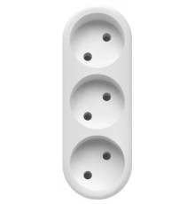 Defender Тройник TA-04 3 розетки, белый [99108]