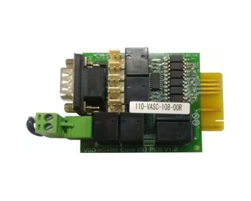 [Дополнительное оборудование Powercom] Релейная карта  POWERCOM AS400 mini, сухие контакты с гальванической развязкой, для ИБП серий MAS/MRT/MAC./ Powercom AS400 mini dry contact I/O card for MAS/MRT/MAC.