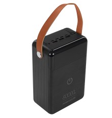 Perfeo Powerbank PRODIGE 80000 mAh/LED/PD + QC 3.0/Type-C/Lightning/3 USB/Выход: 5A, max 22.5W/Black (PF_C3699)
