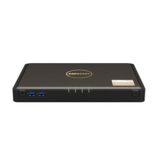 Сетевое хранилище без дисков/ SMB QNAP TBS-464-8G NAS  4-bay M.2 NVMe, Intel Celeron N5105 4-core/4-thread 2.0-2.9 GHz, 8 GB DDR4, 2 x 2.5 GbE, 2xUSB 3.2 Gen 1 port, 3xUSB 2.0 port, 2xHDMI Output