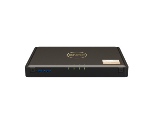 [Дисковый массив] Сетевое хранилище без дисков/ SMB QNAP TBS-464-8G NAS  4-bay M.2 NVMe, Intel Celeron N5105 4-core/4-thread 2.0-2.9 GHz, 8 GB DDR4, 2 x 2.5 GbE, 2xUSB 3.2 Gen 1 port, 3xUSB 2.0 port, 2xHDMI Output