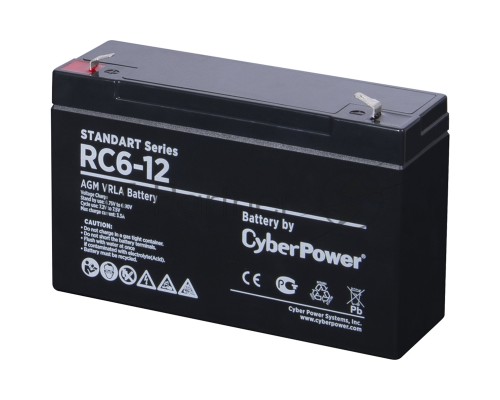 Аккумуляторная батарея SS CyberPower RC 6-12 / 6 В 12 Ач Battery CyberPower Standart series RC 6-12 / 6V 12 Ah