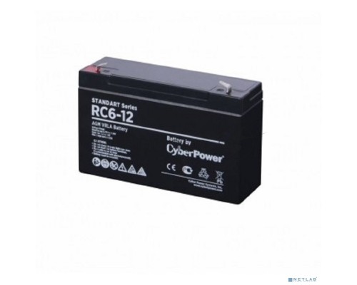 Аккумуляторная батарея SS CyberPower RC 6-12 / 6 В 12 Ач Battery CyberPower Standart series RC 6-12 / 6V 12 Ah