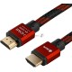 Greenconnect Кабель 2.0m HDMI версия 2.0, HDR 4:2:2, Ultra HD, 4K 60 fps 60Hz/5K*30Hz, 3D, AUDIO, 18.0 Гбит/с, 28/28 AWG, OD7.3mm, тройной экран, BICOLOR нейлон, AL корпус красный, GCR-51490 Greenconnect Кабель 2.0m HDMI версия 2.0, HDR 4:2:2, Ultra HD,
