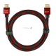 Greenconnect Кабель 2.0m HDMI версия 2.0, HDR 4:2:2, Ultra HD, 4K 60 fps 60Hz/5K*30Hz, 3D, AUDIO, 18.0 Гбит/с, 28/28 AWG, OD7.3mm, тройной экран, BICOLOR нейлон, AL корпус красный, GCR-51490 Greenconnect Кабель 2.0m HDMI версия 2.0, HDR 4:2:2, Ultra HD,