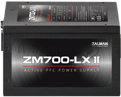 Блок питания Zalman ZM700-LX II (ATX 2.3, 700W, Active PFC, 120mm fan) Retail