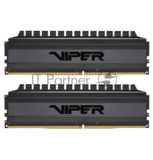 Оперативная память Patriot Memory 16GB DDR4 3200Mhz, (8GBx2)  Patriot BLACKOUT Kit (PVB416G320C6K) (retail)