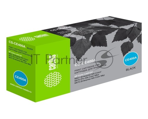 Картридж лазерный Cactus CS-CE400A черный (5500стр.) для HP LJ M551