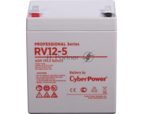 Батарея PS CyberPower RV 12-5 / 12В 5,7Ач Батарея PS CyberPower RV 12-5 / 12В 5,7Ач
