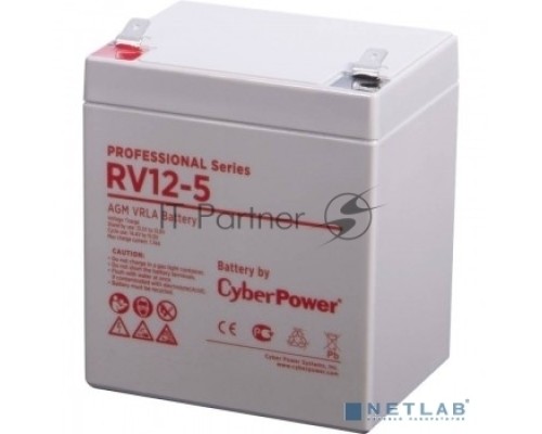 Батарея PS CyberPower RV 12-5 / 12В 5,7Ач Батарея PS CyberPower RV 12-5 / 12В 5,7Ач