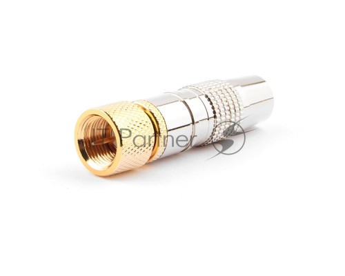 Разьем Cablexpert SPL6-04, F (папа), позолоченный, латунь OD8.5, блистер Разьем Cablexpert SPL6-04, F (папа), позолоченный, латунь OD8.5, блистер