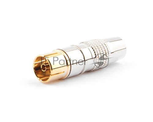 Разьем Cablexpert TVPL-06, TV (мама) позолоченный, латунь OD8.5, блистер