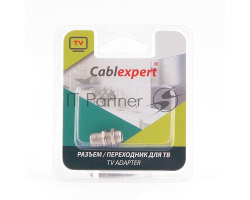 Соединитель Cablexpert APL-FF-01, F (мама) / F (мама) с гайкой и шайбой, блистер Соединитель Cablexpert APL-FF-01, F (мама) / F (мама) с гайкой и шайбой, блистер