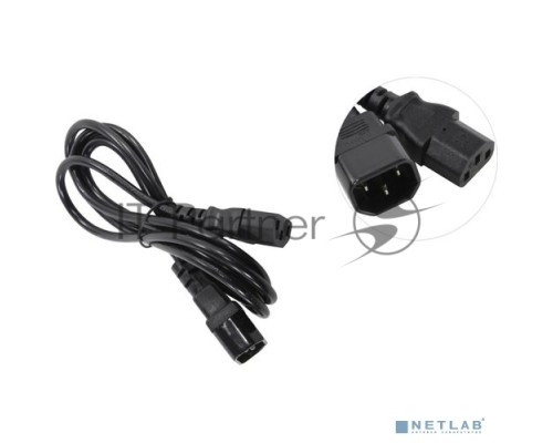 Кабель монитор-компьютер (UPS->уст-во) ExeGate Power EC-1,8P (С13->С14) VDE-250V-3*0,5-CU, 6A, 1.8м
