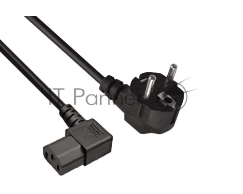 Кабель питания ExeGate PC-1,2 OfficePC 450W (Евровилка Schuko ->С13 угловой) VDE-250V черный, 1.2м