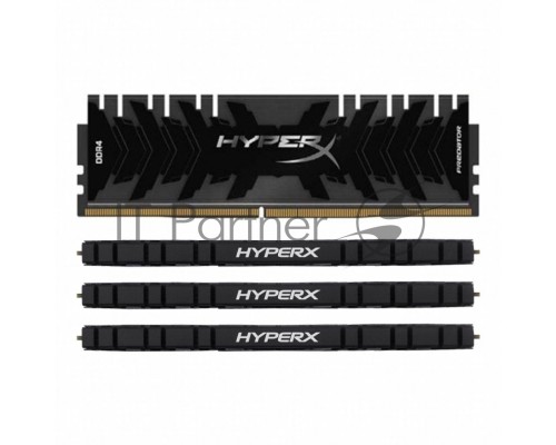 Модуль памяти DDR 4 DIMM 64Gb PC26600, 3333Mhz, Kingston XMP HyperX Predator CL16 (Kit of 4) (HX433C16PB3K4/64) (retail)