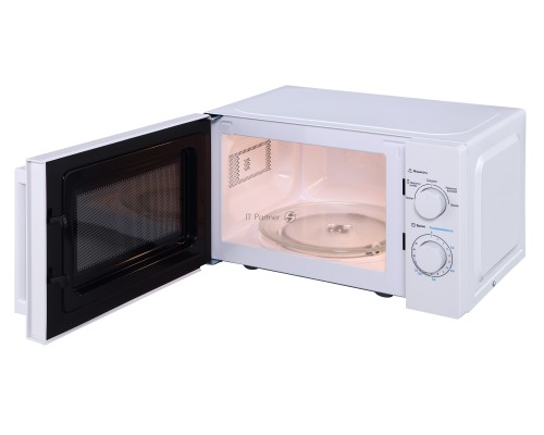 Микроволновая печь Midea MM720CY6-W белый, 20 л, 700 Вт, переключатели - поворотный механизм