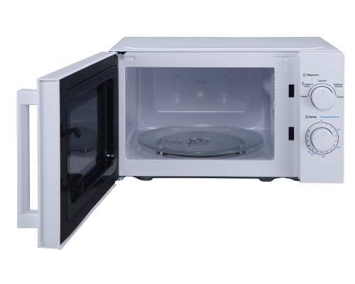 Микроволновая печь Midea MM720CY6-W белый, 20 л, 700 Вт, переключатели - поворотный механизм