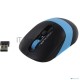 Мышь беспроводная A4Tech Fstyler FG10 черный/синий, 2000 dpi, радиоканал, USB, кнопки - 4