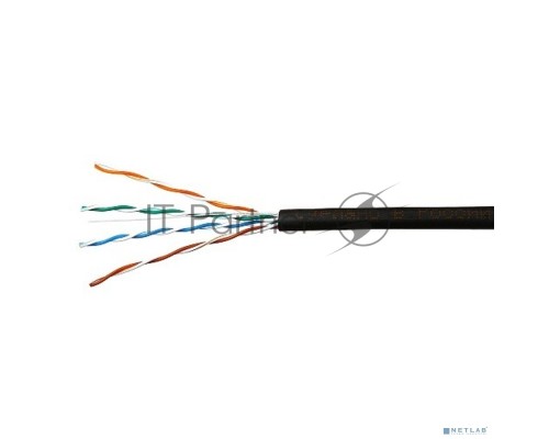 Кабель SkyNet UTP outdoor 4x2x0,51, медный, FLUKE TEST, кат.5e, однож., (100м) box, черный [CSP-UTP-4-CU-OUT/100]