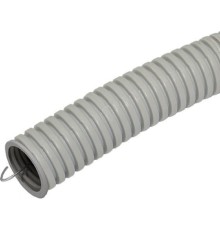 ЭРА Б0036838 Труба гофрированная ПВХ GOFR-16-100-PVC-building  (серый) Строительная d 16мм с зонд. легкая 100м 