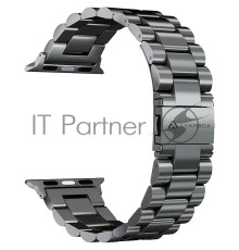 Ремешок Lyambda Keid  из нержавеющей стали для Apple Watch 42/44 mm DS-APG-02-44-BL Black