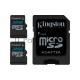 Флеш карта microSDHC 32GB microSDXC Class10 Kingston <SDCS2/32GB-2P1A> Class10 UHS-I Canvas Select up to 100MB/s с адапт.