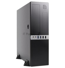 Компьютерный корпус с блоком питания 300Вт. Сase Foxline mATX Desktop 300W, 2xUSB3.0, 2xUSB2.0, toolless, Black, 8cm. fan, powercord