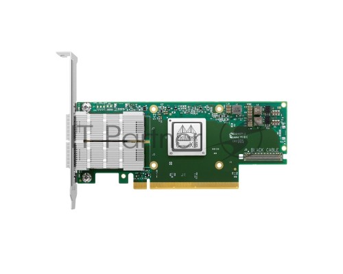 Адаптер Infiniband ConnectX®-6 VPI adapter card, HDR IB (200Gb/s) and 200GbE, dual-port QSFP56, PCIe4.0 x16, tall bracket