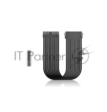 Кабель-удлинитель для питания материнcкой платы Deepcool EC300-24P-BK (моддинг, 24pin, черный, 300мм)