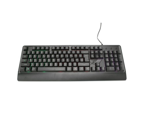 Клавиатура с подстветкой Gembird KB-220L, USB, черный, 104 клавиши, подсветка Rainbow, кабель 1.5м