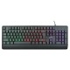 Клавиатура с подстветкой Gembird KB-220L, USB, черный, 104 клавиши, подсветка Rainbow, кабель 1.5м