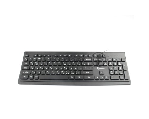 Комплект клавиатура+мышь беспроводные Gembird KBS-7200, черный, 2.4ГГц/10м, 1600 DPI,  мини-приемник- USB